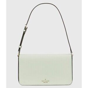 New Kate Spade Staci Flap Shoulder Bag Saffiano Leather Light Olive